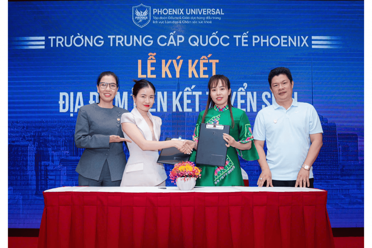 TRƯỜNG TRUNG CẤP QUỐC TẾ PHOENIX CHÚC MỪNG MINH HẰNG SPA CHÍNH THỨC TRỞ THÀNH ĐIỂM LIÊN KẾT TUYỂN SINH