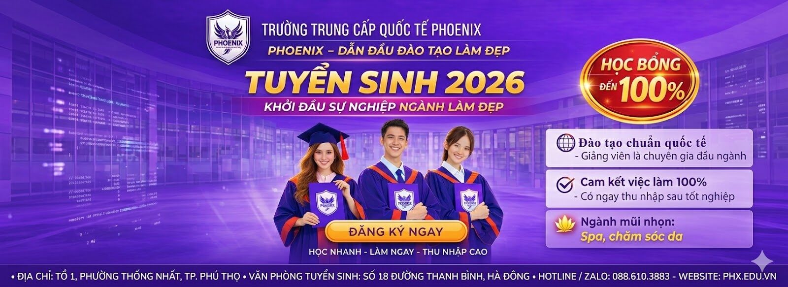 Khuôn viên đào tạo Trường Phoenix