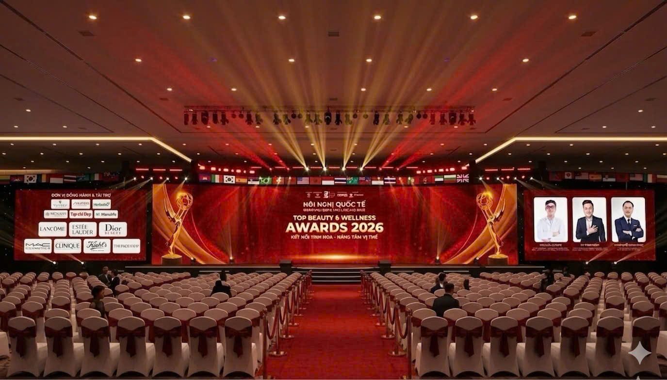 Top Beauty & Wellness Awards 2026: Hội tụ tinh hoa ngành làm đẹp quốc tế