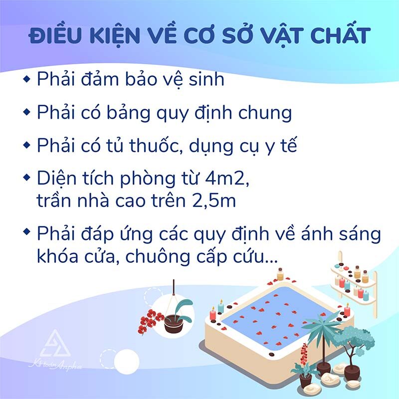 Tiêu chuẩn kỹ thuật về cơ sở vật chất đối với cơ sở làm đẹp